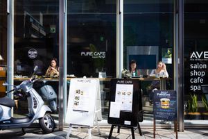 Pure Cafe Entrance  at Pure Cafe in Tokyo