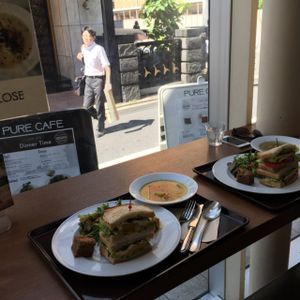 great for people watching in a stylish area at Pure Cafe in Tokyo