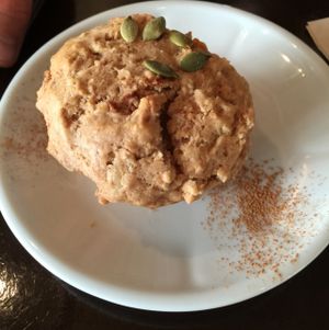 Homemade Cinnamon Muffin at Pure Cafe in Tokyo