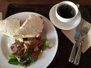 Tofu Cheese on Toast at Pure Cafe in Tokyo
