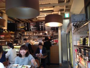 Nice atmosphere at Pure Cafe in Tokyo