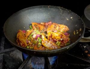 Veg Chilli Momos (Vegan) at Magic Spice in Warren