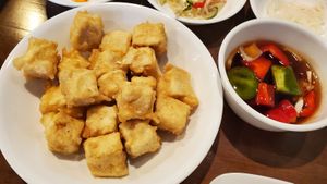 sweet and sour tofu at Angry Tofu Korean Cuisine in Wethersfield