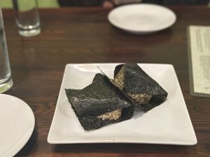 Rice nori wrap  at VegiOasis in Huntington Beach