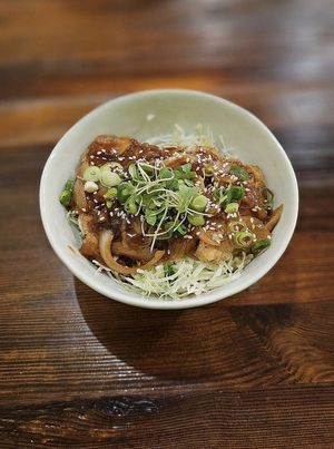 Teriyaki crispy chik’n tender bowl  at VegiOasis in Huntington Beach