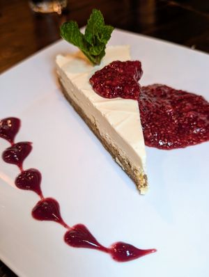 Cashew Cheesecake at VegiOasis in Huntington Beach