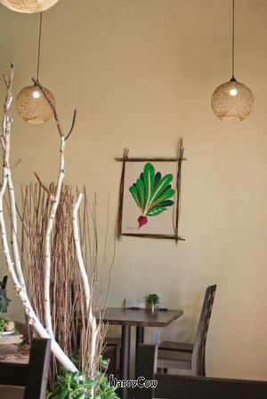 Nice art on the wall at VegiOasis in Huntington Beach