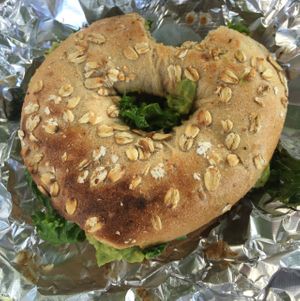 vegan breakfast sandwich at The Green in Nantucket