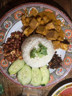 Nasi lemak (vegan option)  at Kedai Makan in Seattle