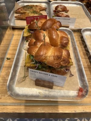 Crispy squash & sage  at GAIL's Bakery - Wimbledon  in South West London