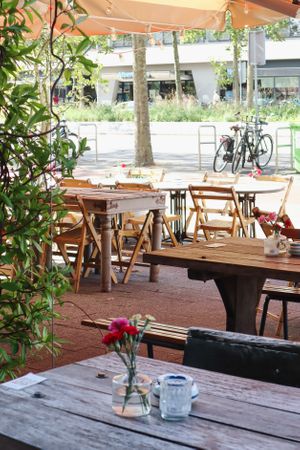 Our lovely terrace at KOOL - Pop-Up in Amsterdam