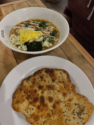 Dahl with naan  at KOOL - Pop-Up in Amsterdam