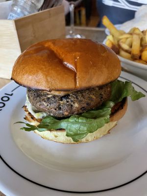 Black bean burger   at KOOL - Pop-Up in Amsterdam