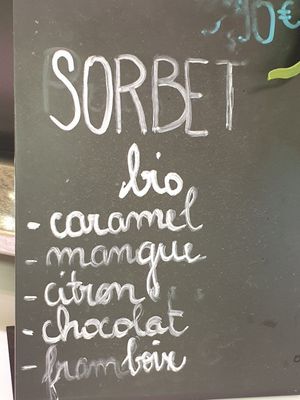 Vegan icecream at Café Général in Montpellier