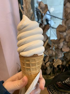 Vegan soft serve cone  at SMOOCH in Dublin