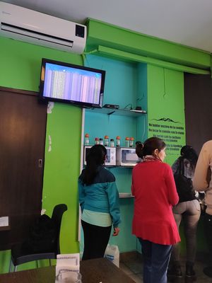 Trying to show the microwaves and selection of toppings! at Shitake in San Miguel De Tucuman