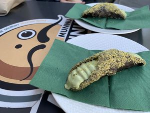 Vegan cannoli pistachio    at Munnu Arancinu in Catania