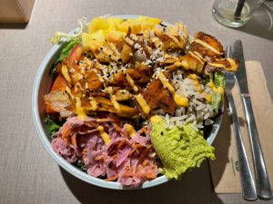 Rainbow Bowl  #Veganuary at Katzentempel in Cologne