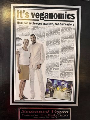 Interior at Seasoned Vegan Real Quick in New York City