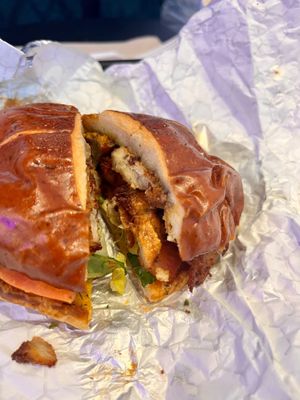 Pretzel Po'boy at Seasoned Vegan Real Quick in New York City