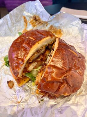 Pretzel Po'boy at Seasoned Vegan Real Quick in New York City