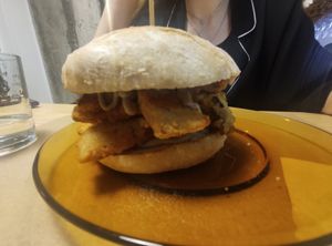 Bocata de calamares (setas) at Ruca Bocata in A Coruna