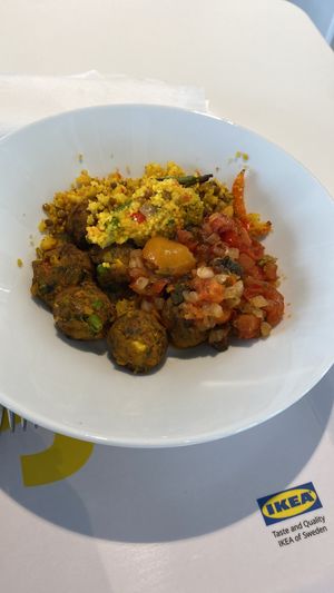 veggie balls at IKEA in Copenhagen