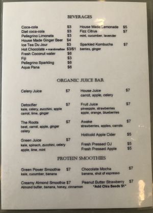 Many choices  at Le Salbuen Cafe Market in Montclair