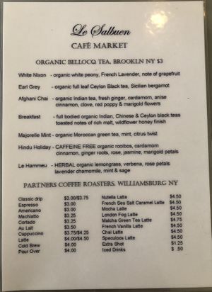 I love fresh tea ☕️  at Le Salbuen Cafe Market in Montclair