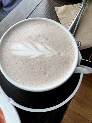 Hot coco late #Veganuary at Timeless Coffee Roasters and Bakery in Oakland