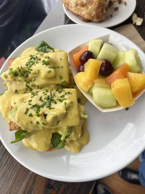Tofu Benedict  #Veganuary at Timeless Coffee Roasters and Bakery in Oakland