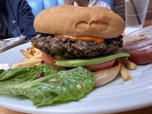 Bean burger  at The Blue Duck in New London