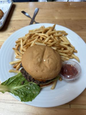 Bean burger  at The Blue Duck in New London