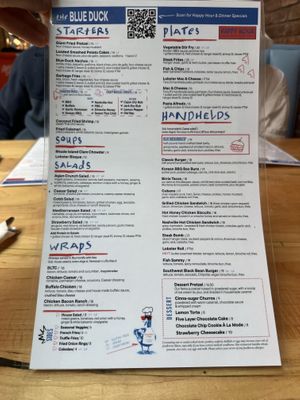 Menu June 2025  at The Blue Duck in New London