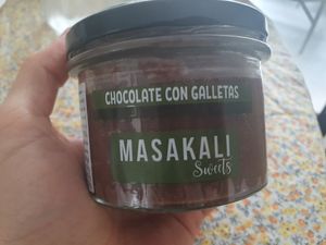 Postre de chocolate con galletas at Masakali Pizza in Sevilla