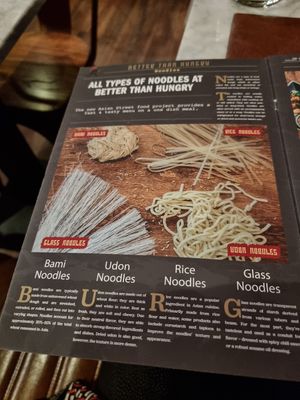 Info about the noodles - no allergene info at Better than Hungry in Brussels