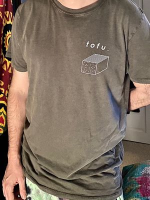 Cool t shirt from the store in the cafe  at Aujourd'hui Demain Concept Store in Paris