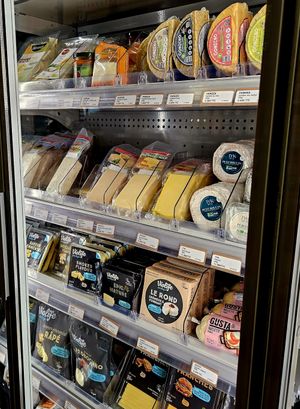 Vegan cheese at Aujourd'hui Demain Concept Store in Paris