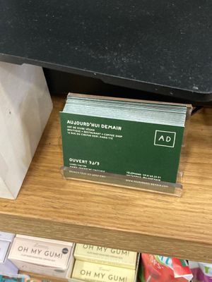  at Aujourd'hui Demain Concept Store in Paris