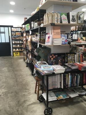 Books (essays and for cooking) and shop  at Aujourd'hui Demain Concept Store in Paris