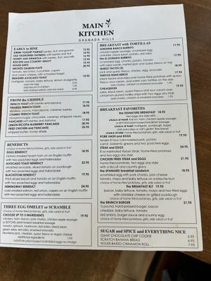   at Main Kitchen Cafe in Granada Hills