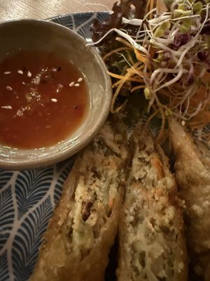Spring rolls  at Vegan Haus in Berlin