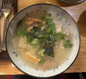 Veganhaus Special Noodle Soup.  at Vegan Haus in Berlin