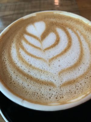 Vanilla latte with oat milk   at Seven Mile Cafe in Denton