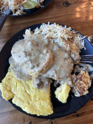 Vegan gravy train 🩵  at Seven Mile Cafe in Denton
