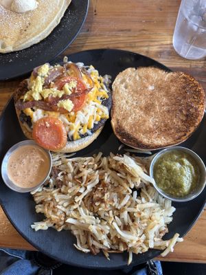Vegan papas  at Seven Mile Cafe in Denton