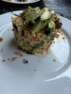 Vegetarian cous cous   at Germinación Cocina y Bistro in Santiago Atitlan
