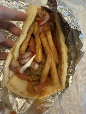 Felafel Gyro  at Spitz Mediterranean Restaurant and Bar in Midland