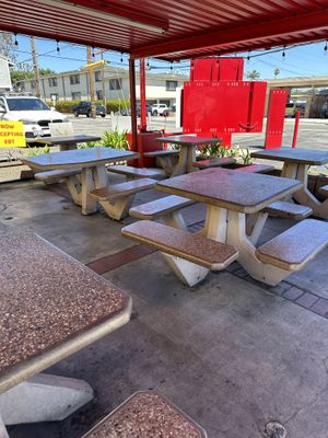 Outdoor Seating   at Wienerschnitzel  in Lawndale