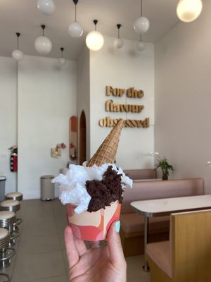 Coconut, chocolate and lemon   at Gelatissimo in Phuket